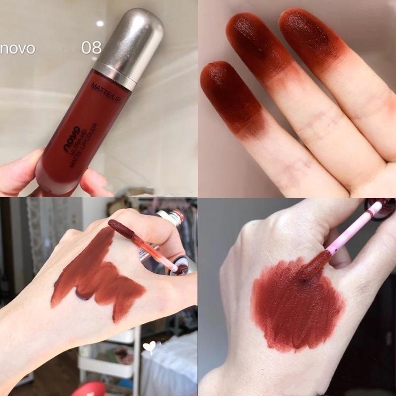 Son kem No vo Mập Xinh Xắn Matte Lip bền màu chống trôi Cosmetic Mỹ Phẩm
