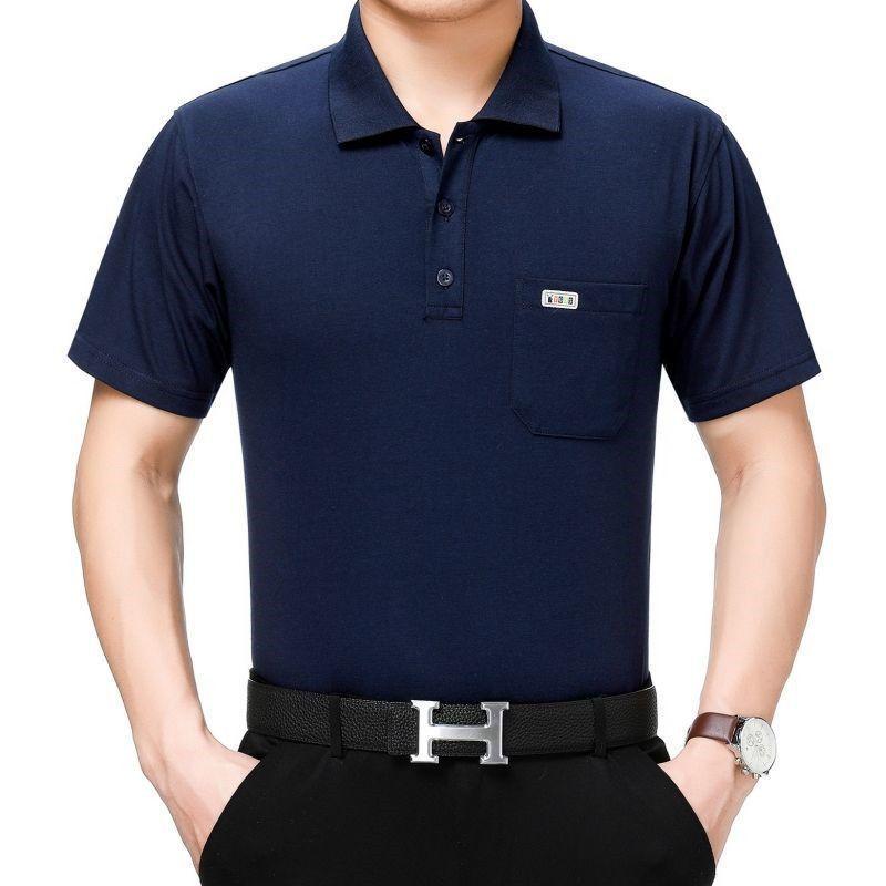 Product Introduction of Áo Thun Nam ngắn Tay Mùa Hè, Trang Phục Cho Bố, Có Túi Thật, Ve Áo, Dáng Rộng Vừa Vặn, Áo Polo Nam Trung Người Già Và Cao Tuổi, Tay Lửng Có Sẵn, Được 4485 Người Vinh Danh 10