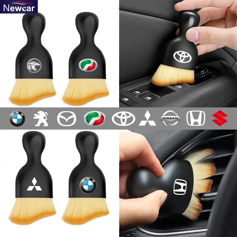 1PCS Car Air Conditioner Cleaning Brush Car Air Outlet Crevice Dust Removal Brushes for Car Interior Cleaning Accessories