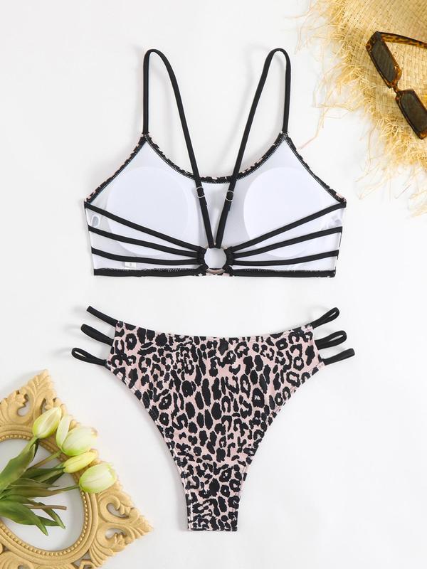 Casual Vacation Print Split Joint Swimwears Casual Vacation Print Split Joint Swimwears