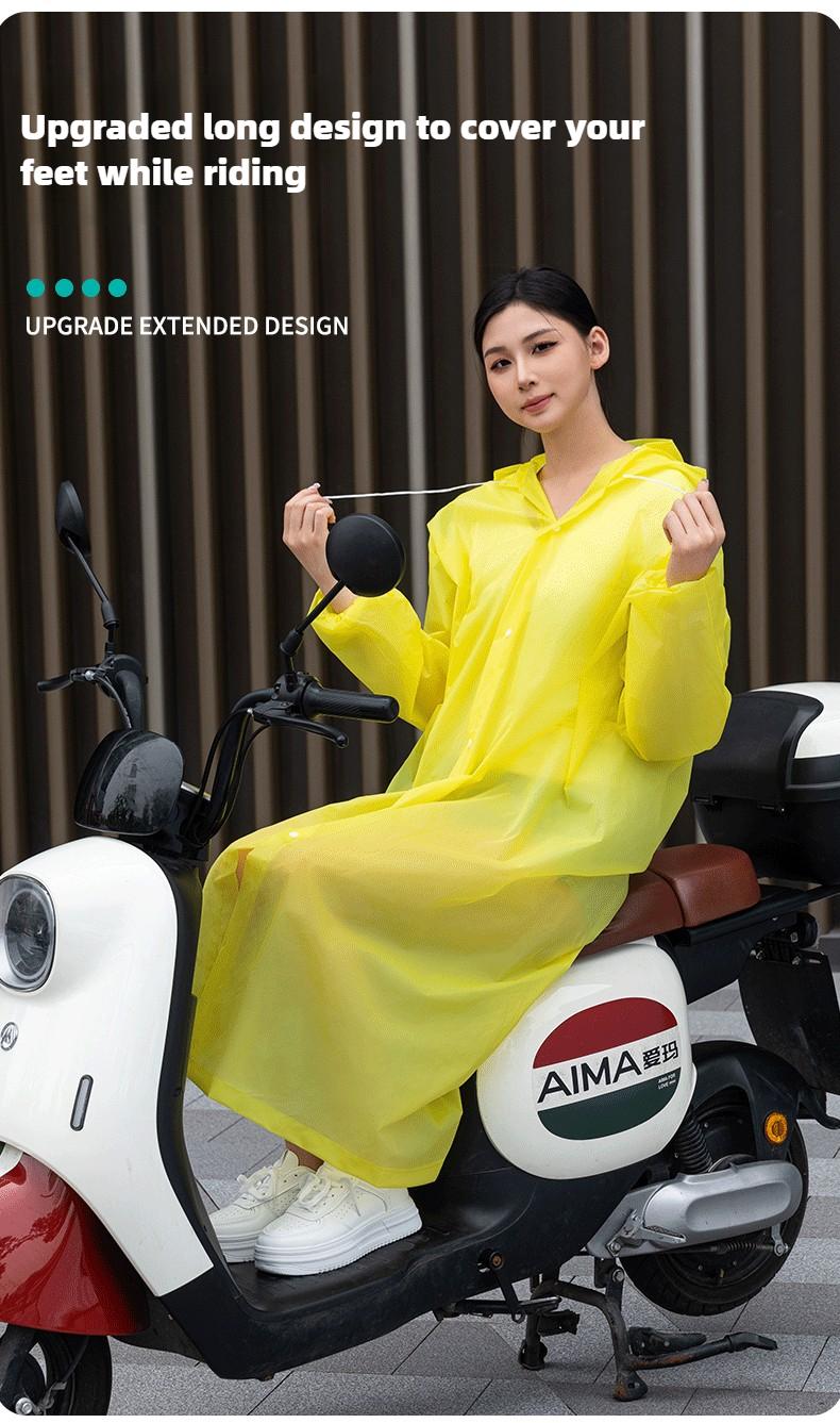 Product Introduction of Adult men's and women's fashion waterproof EVA raincoat outdoor portable one-piece raincoat 4