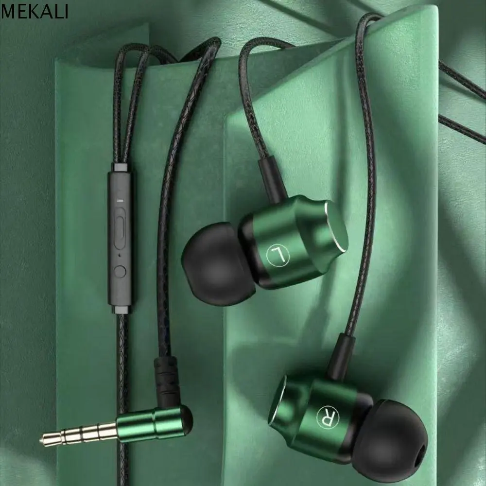 MEKALI Type-C Music Headset with Mic 3.5mm Wired Headphones Hifi Falcon L Jack Gaming Wire Earphone Stereo Clear Audio L Jack Magnetic Suction Headset Boys
