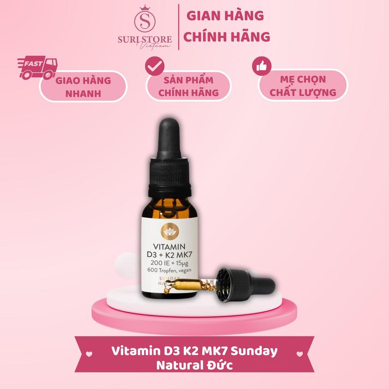 SURI STORE HN - Vitamin D3 K2 MK7 Sunday Natural Đức