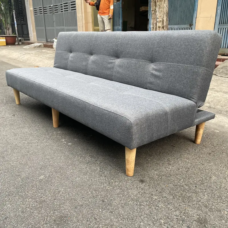 Ghế thông minh có thể làm giường ngủ dài 1m8 nệm cứng khung ván không lún xẹp giường sofa gấp gọn 3