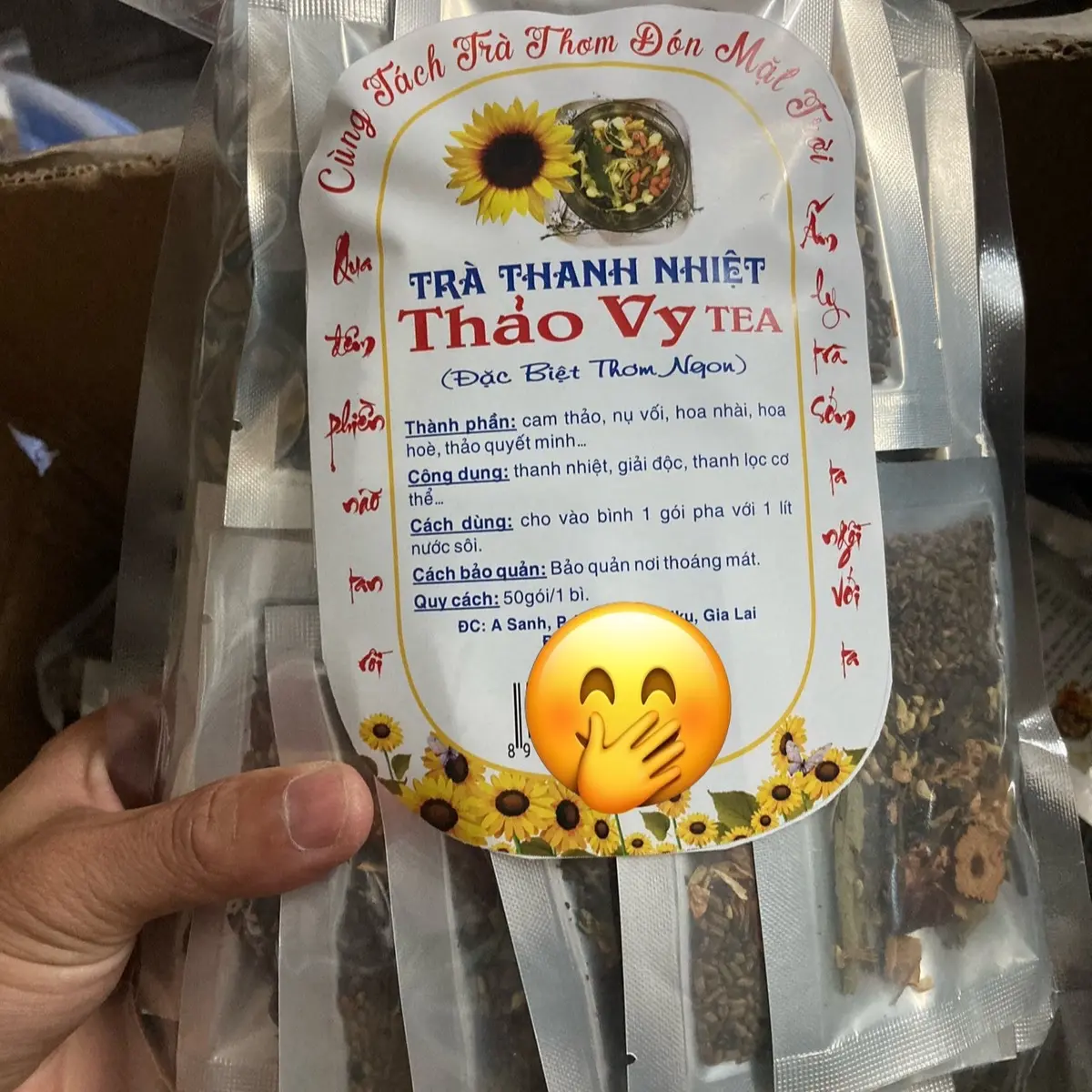 Trà thanh nhiệt thảo vy tea