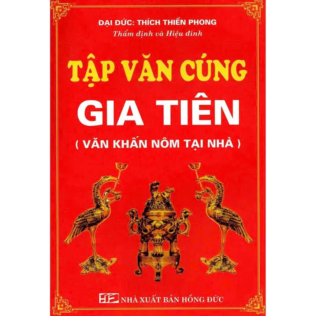 Sách - Tập văn cúng gia tiên (Văn khấn nôm tại nhà)