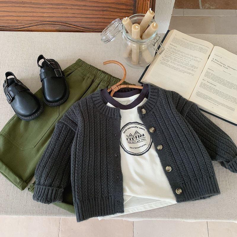 Product Introduction of Quần Áo Mùa Thu Cho Trẻ Em, Áo Khoác Len, Áo Len Bé Trai, Áo Len Cardigan, Áo Phong Cách Phương Tây Mùa Xuân Và Mùa Thu Cho Bé Gái, Áo Khoác Be 15