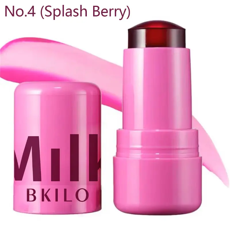 Milk Jelly Tint Facial Blusher Wand Moisturized Long Lasting Matte Rouge Cheek Contour Lipstick Sticker Beauty Makeup liquid  blush Hydrating Aloe Blend Brush