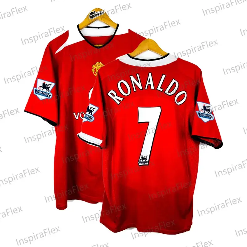 Áo Thun Thể Thao Bóng Đá, Cổ Điển Cổ Điển Mùa Hè 2004 / 2006, # 7 RONALDO, Bộ Đồ Gia Đình / Sân Nhà, Áo Thi Đấu Bóng Đá, Dành Cho Người Lớn Và Trẻ Em, Năm Phát Hành 2024