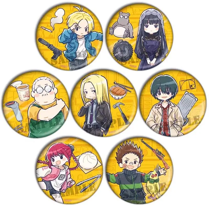 Sakamoto Daily Days Badge Pendant cute