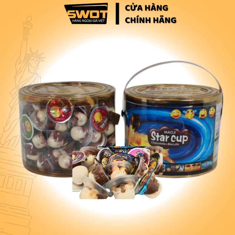 Bánh quy socola viên 600g/xô của Thái Lan, nhỏ gọn, kẹo thơm mùi sữa, ngon vị socola, Chocolate càng ăn càng cuốn Nho Snack Food - SWOT