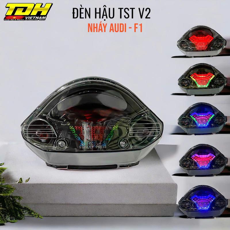 Đèn Hậu TST V2 Sirius Hiệu Ứng Audi Stop F1 - Đèn Hậu Xe Máy