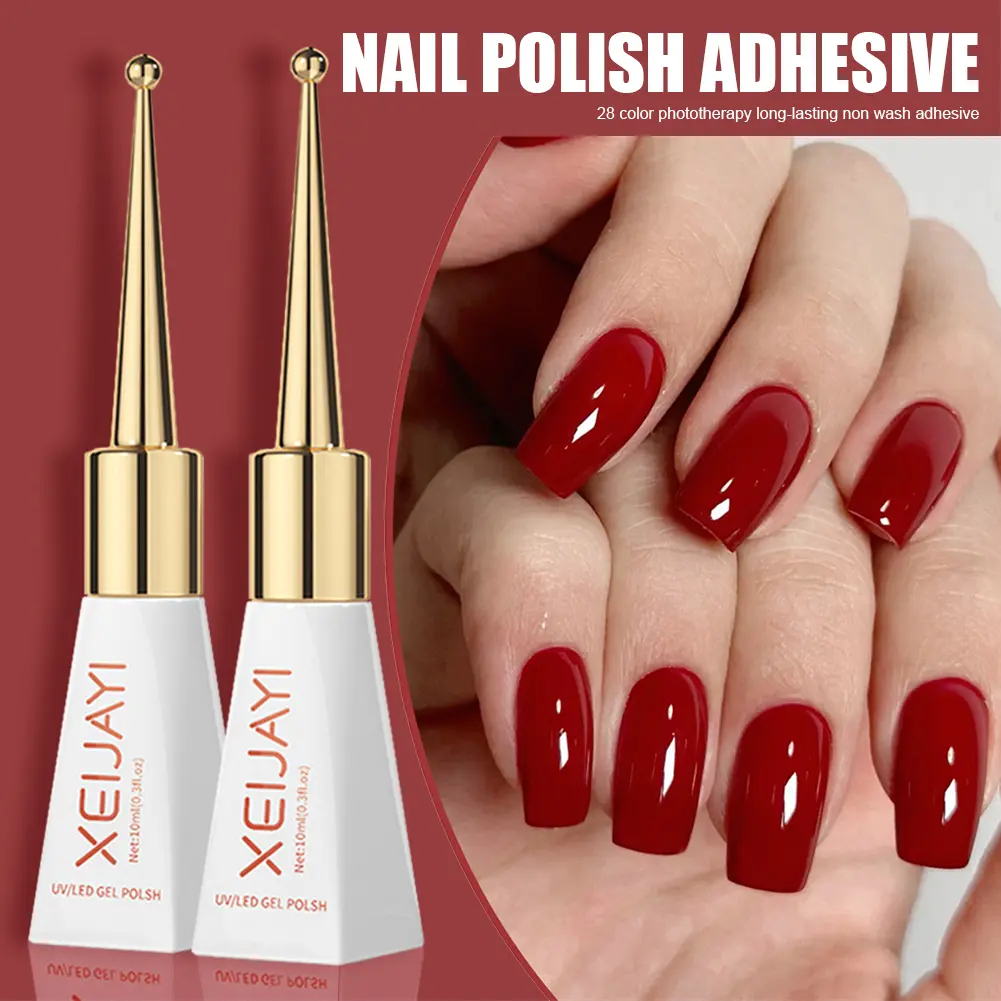 Gel Sơn Móng Tay, XEIJAYI, 28 Sắc Thái Của Màu Đơn Hợp Xu hướng Không Cần Giặt, Lý Tưởng Cho Cửa Hàng Làm Móng Tay, Gel Trị Liệu Chiếu Sáng Chuyên Nghiệp