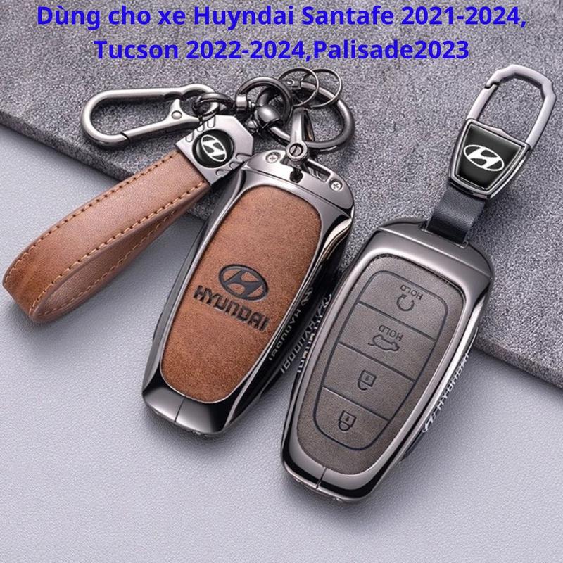 Bọc Chìa Khóa Hyundai Santafe - 2021-2023 - 2024 Ốp Chìa Khóa Tucson 2022 - 2023 - 2024 Vỏ Bọc Smartkey Palisade 2023 Móc Khoá Móc Khóa