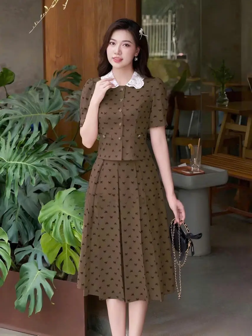 Set váy rời sang trọng thu hút mọi ánh nhìn, chất liệu vải cao cấp, dài qua gối phù hợp đi làm, đi dự tiệc, đi chơi Anna Set S1600 -Thời trang SUHA Nữ Women