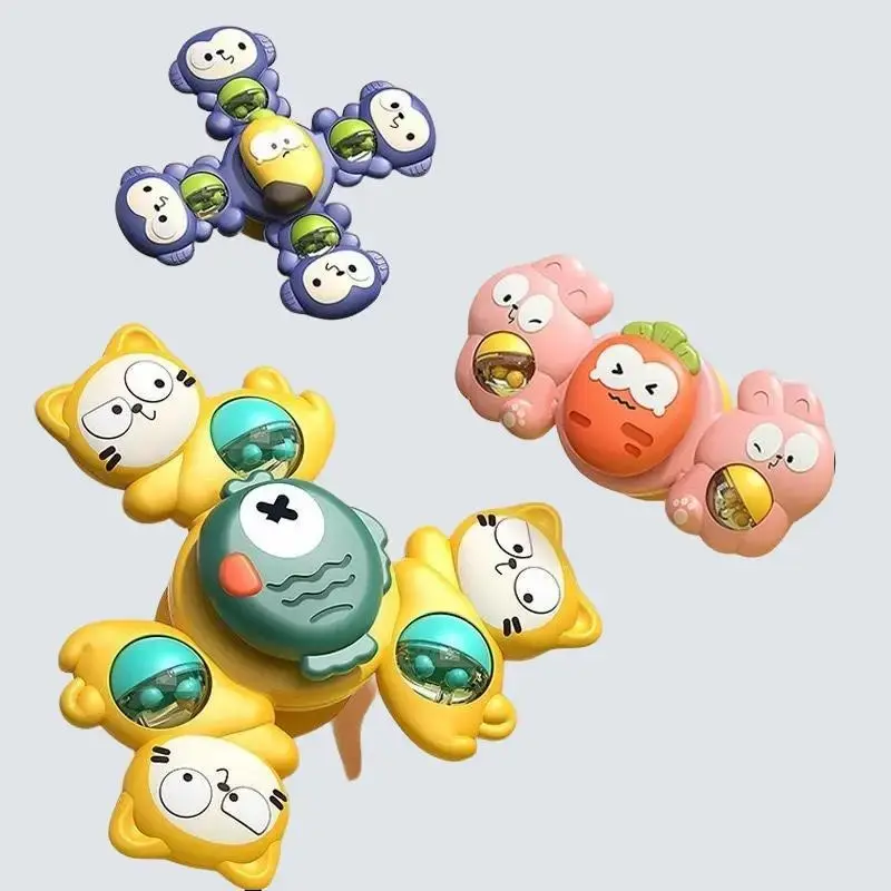 Combo 3 Đồ Chơi  con quay spinner hình con vật dễ thương dính tường, chong chóng quay vui nhộn an toàn cho bé dochoi chobeyeu