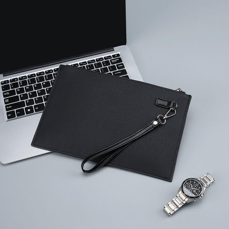 New Men's Clutch Large Capacity Soft Leather Clutch Envelope Package Trendy Briefcase Business Men's Bag Live Supply 1