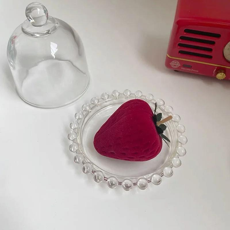 Strawberry ring box jewelry box earring necklace packaging box 2