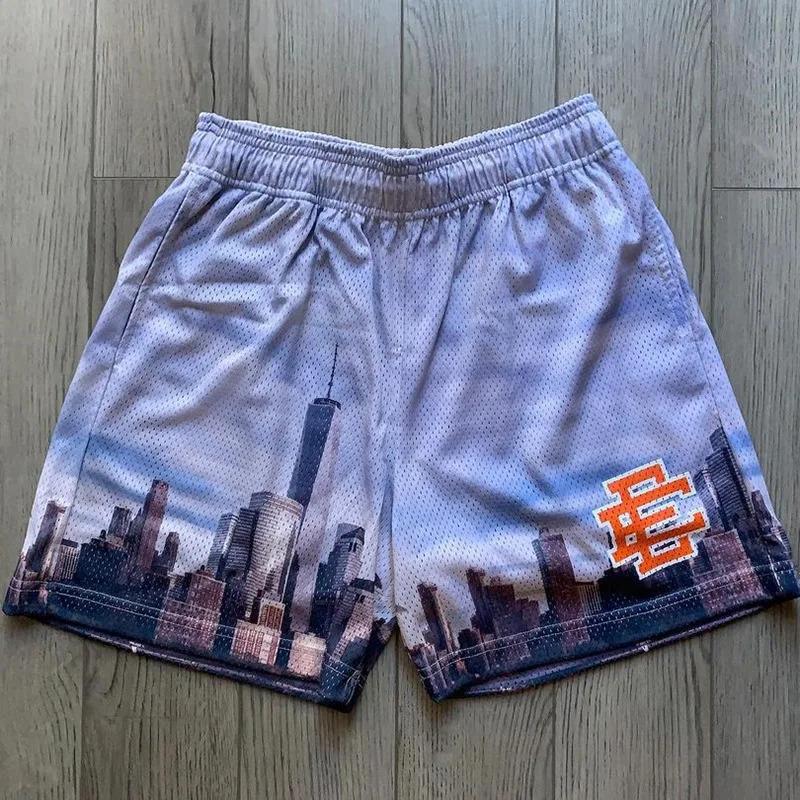 Product Introduction of *2024 New Summer Eric Emanuel EE Basic Mesh Short Classic Floral Printed Gym Shorts Men's Gym Basketball Sports Beach Shorts 19