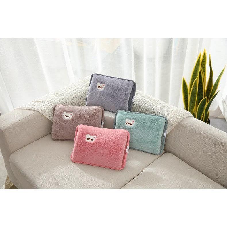 Túi sưởi, chườm nóng bụng, giảm đau bụng, giữ ấm hạ sốt gấu Bear cắm điện 3