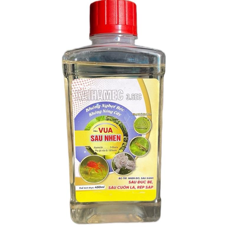 Phân bón Chai nắp đỏ HAIHAMEC 450ml 3.6 nước trong chai nắp đỏ sinh học mát. Chuyên dùng cho sầu riêng, cây rau màu, cây ăn trái, lúa, cây kiểng