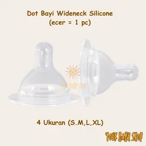 Lusty Bunny Dot Bayi Wideneck Nipple Peristaltic Leher Lebar Silikon Anti Kolik Ecer isi 1 BPA Free