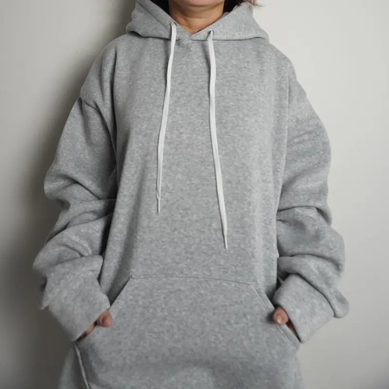 DUNG LIEN 78 Hoodie bigsize nam nữ có size 140kg form to nón rộng mũ hai lớp siêu dày dặn đẹp cho giới trẻ Áo Dài Tay Menswear Nhung 4