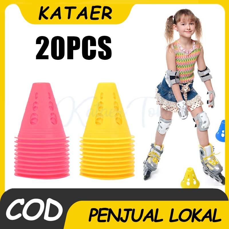 20 Pcs Set Cone Kerucut Tahan Angin untuk Sepatu Roda Inline Skate ...