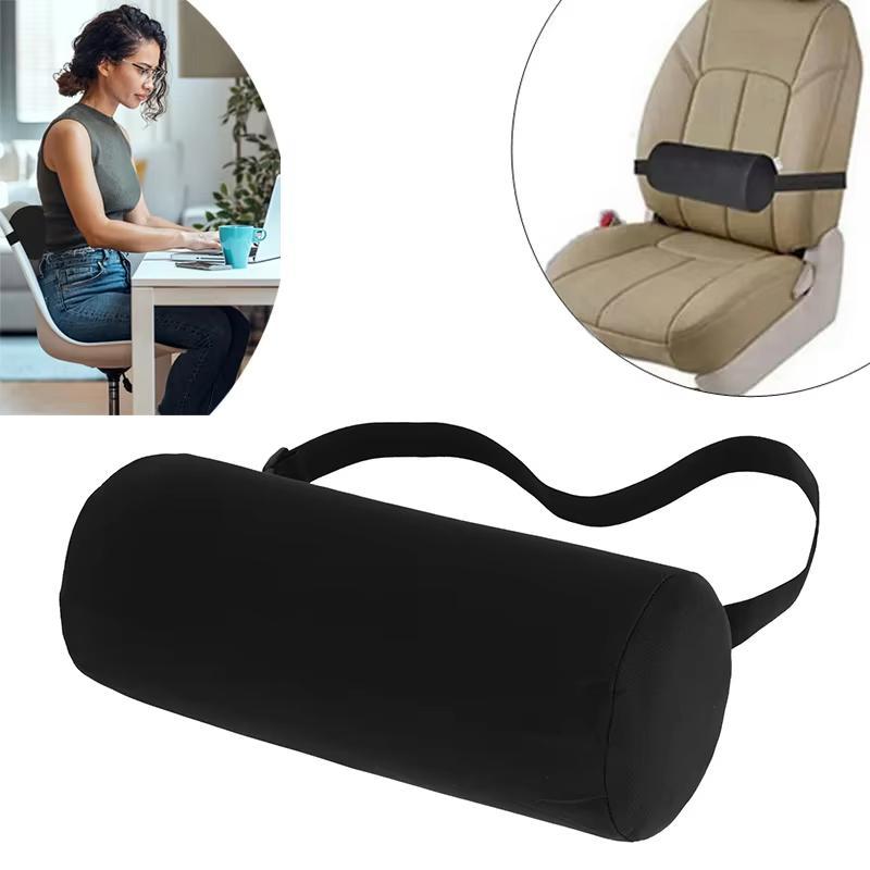 Product Introduction of Memory Foam Lumbar Support Cushion, Breathable 3D Back Roll Lumbar Support Pillow for Office Chair Car Seat, Home Office Waist Pillow 8