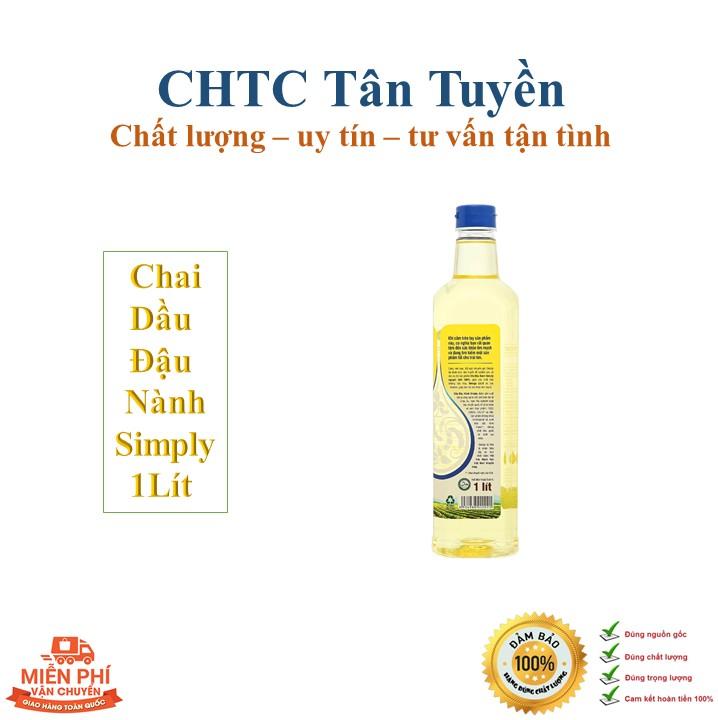 Dầu đậu nành Simply 1 lít, tinh chế hiện đại, giàu Omega-3, Omega-6 & Omega-9, tốt cho tim mạch 2