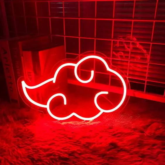 Đèn Led Neon hình Mây Cần Đẩu Vân Decor Phòng Ngủ Nhận Thiết Kế Theo Yêu Cầu