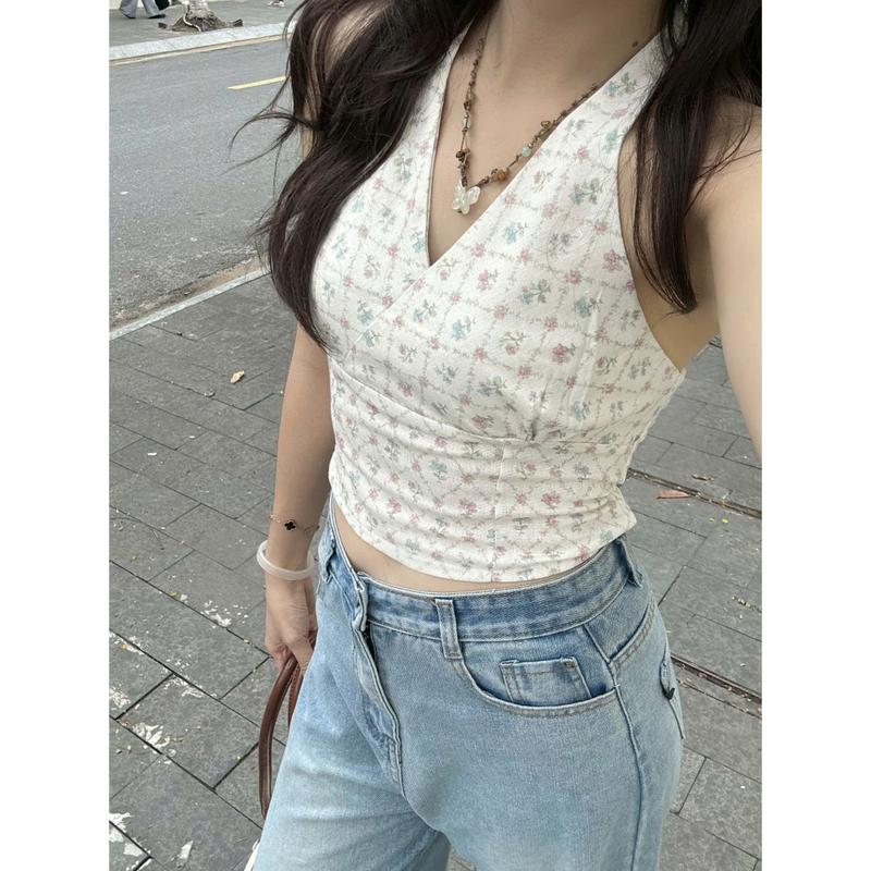 Product Introduction of (KHÔNG KÈM MÚT) Áo Croptop Linen Cổ Yếm Cột Dây Basic Samsu.clothing_saigon Women Nữ Kem Thun 21