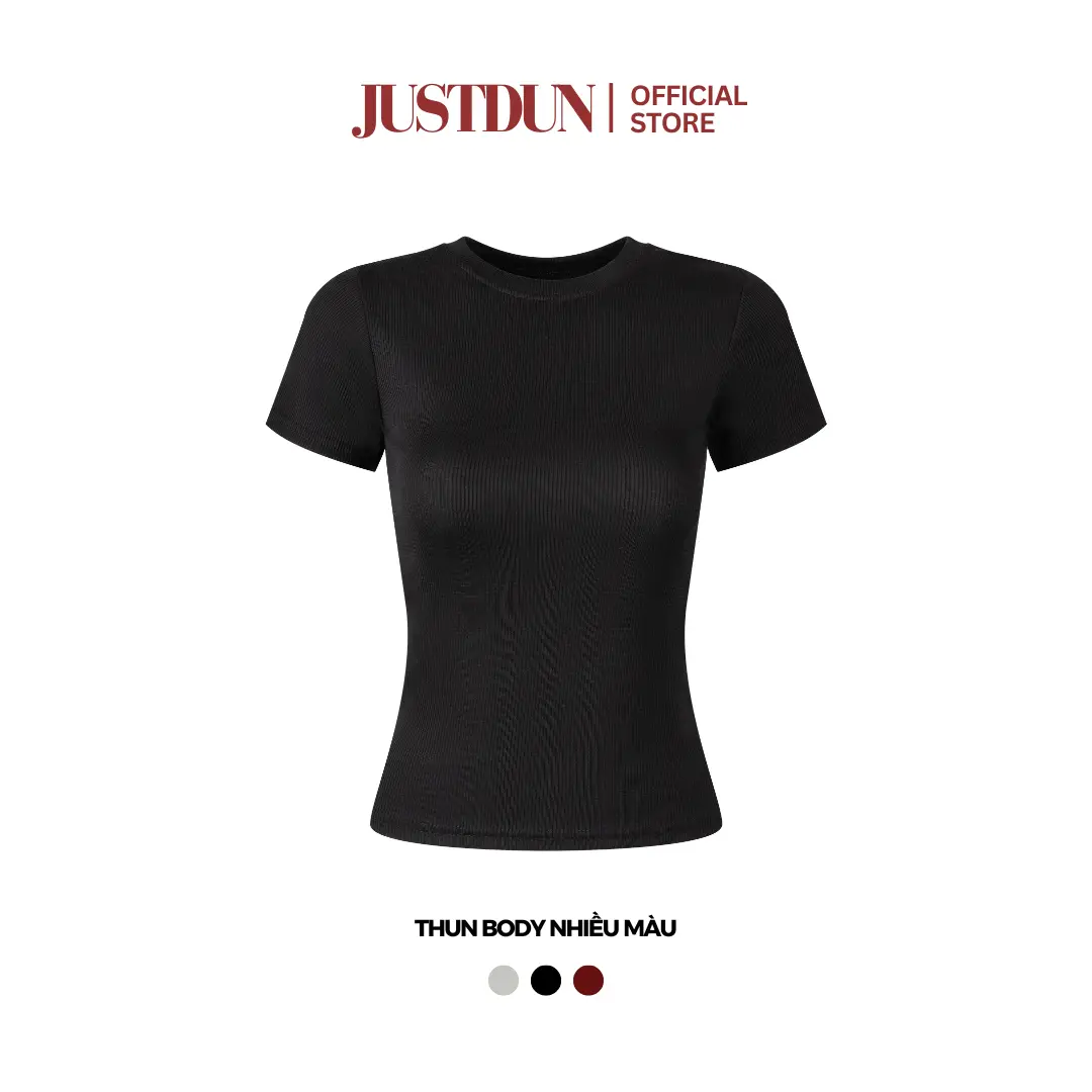 Áo Thun Basic Trơn Ôm Body Nhiều Màu Gân Tăm Cotton Cotton B6