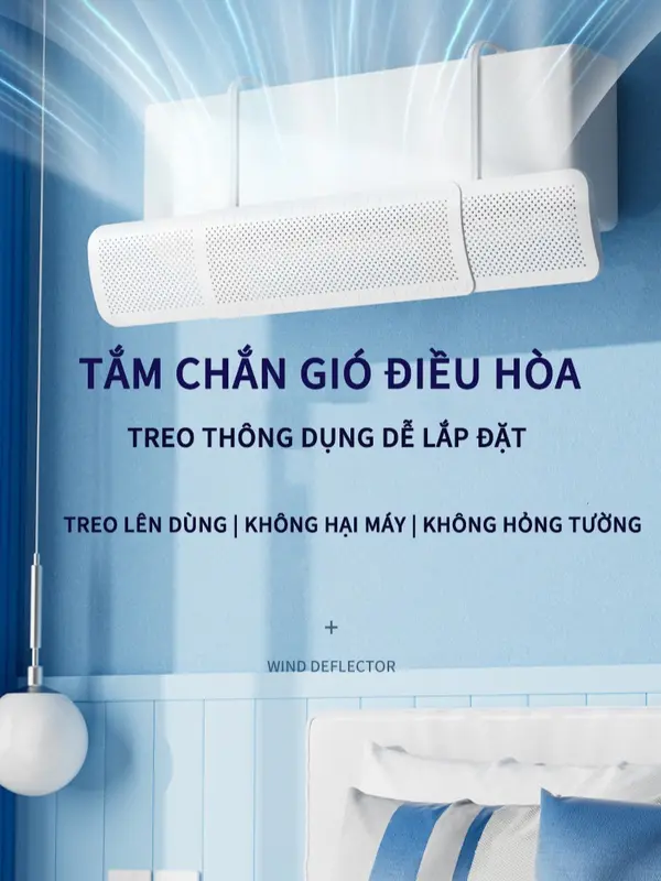 Tấm chắn gió điều hoà, tấm chuyển đổi hướng gió điều hoà, máy lạnh bảo vệ sức khoẻ gia 2