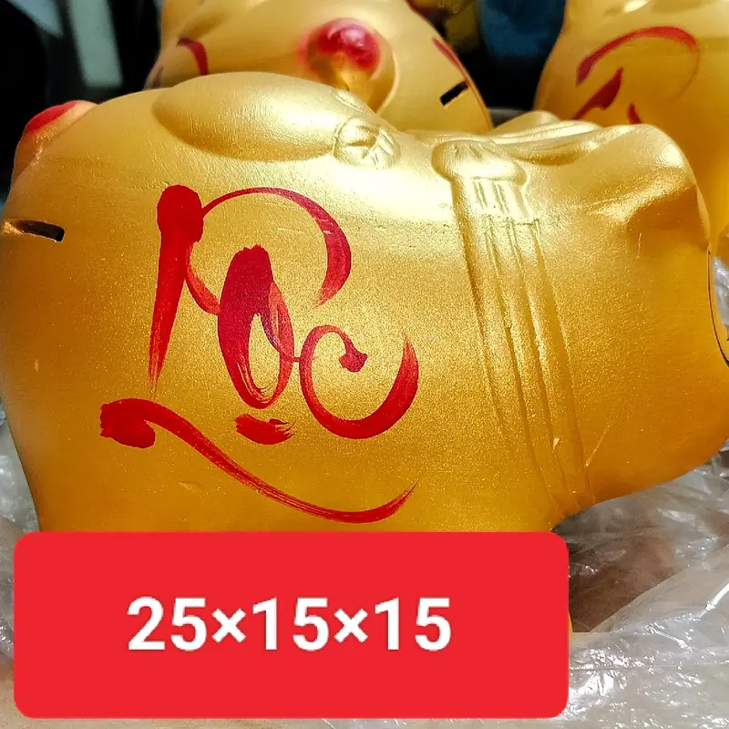 Heo Đất Chữ Tài Lộc  Ống Tiết Kiệm Đựng Tiền Ống Heo 2
