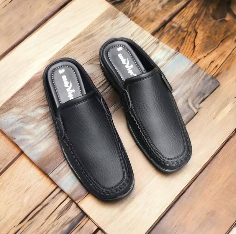 Giày sục nam giày lười nam không gót sang trọng lịch lãm thích hợp mang hằng ngày đế khâu chắc chắn size 38 đen 43