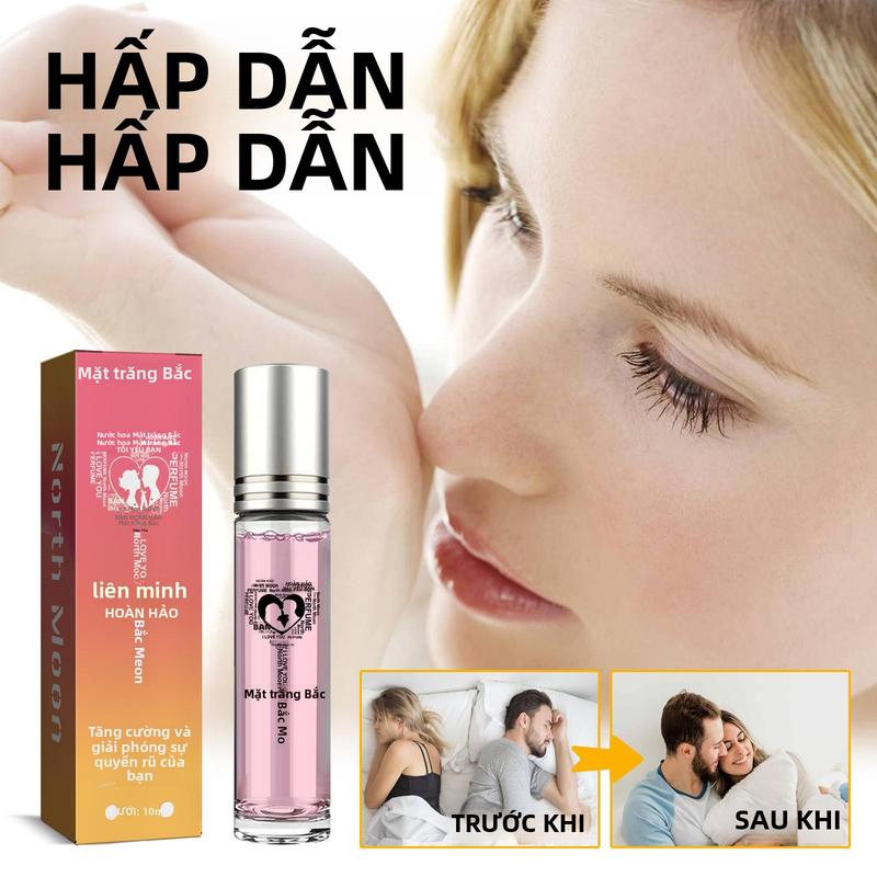 Nước hoa North Moon Ball, nước hoa tự nhiên lâu trôi cho phụ nữ, hương thơm tươi mát, nước hoa dạng bi di động