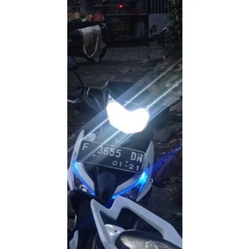 COD Bholam lampu led ac dc h6 2sisi 8 LED h6 matic bebek universal 6