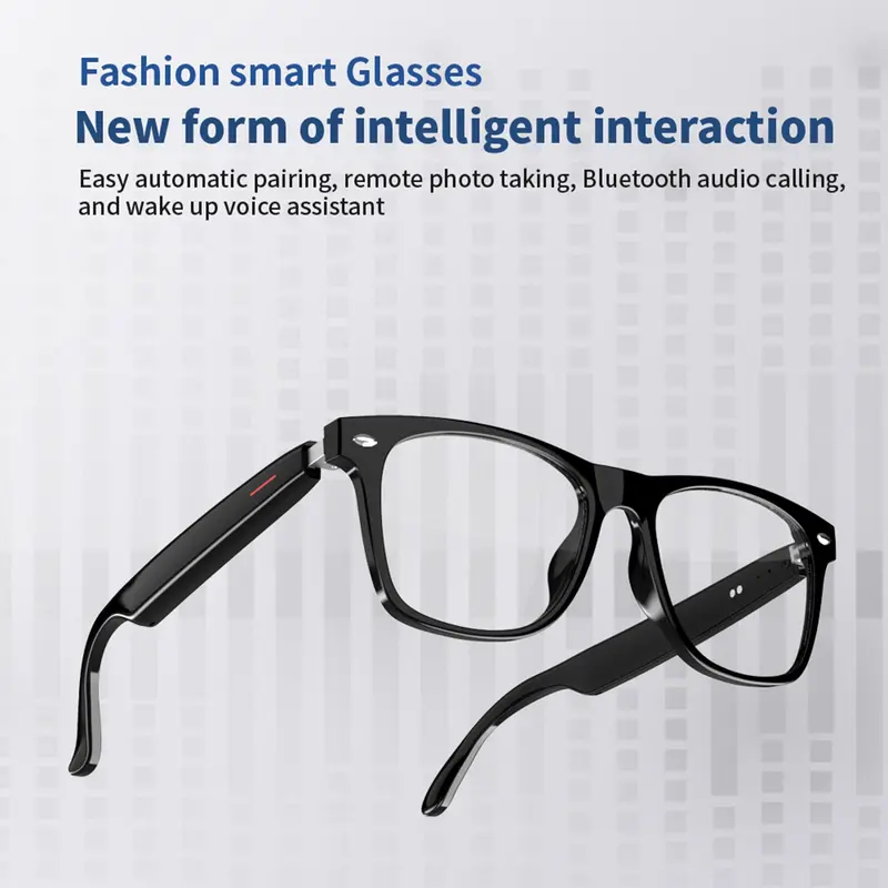 Fashionable Music Glasses with Intelligent Touch Control, Bluetooth-compatible Wireless Smart Glasses, Waterproof Anti-Blue Light Glasses for Men & Women 5