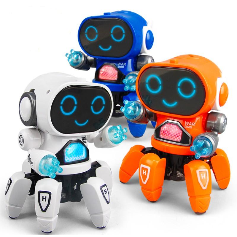 Đồ chơi robot siêu nhân vui nhộn phát sáng biết nhảy và hát theo nhạc cho bé trai và bé gái Toy Voi