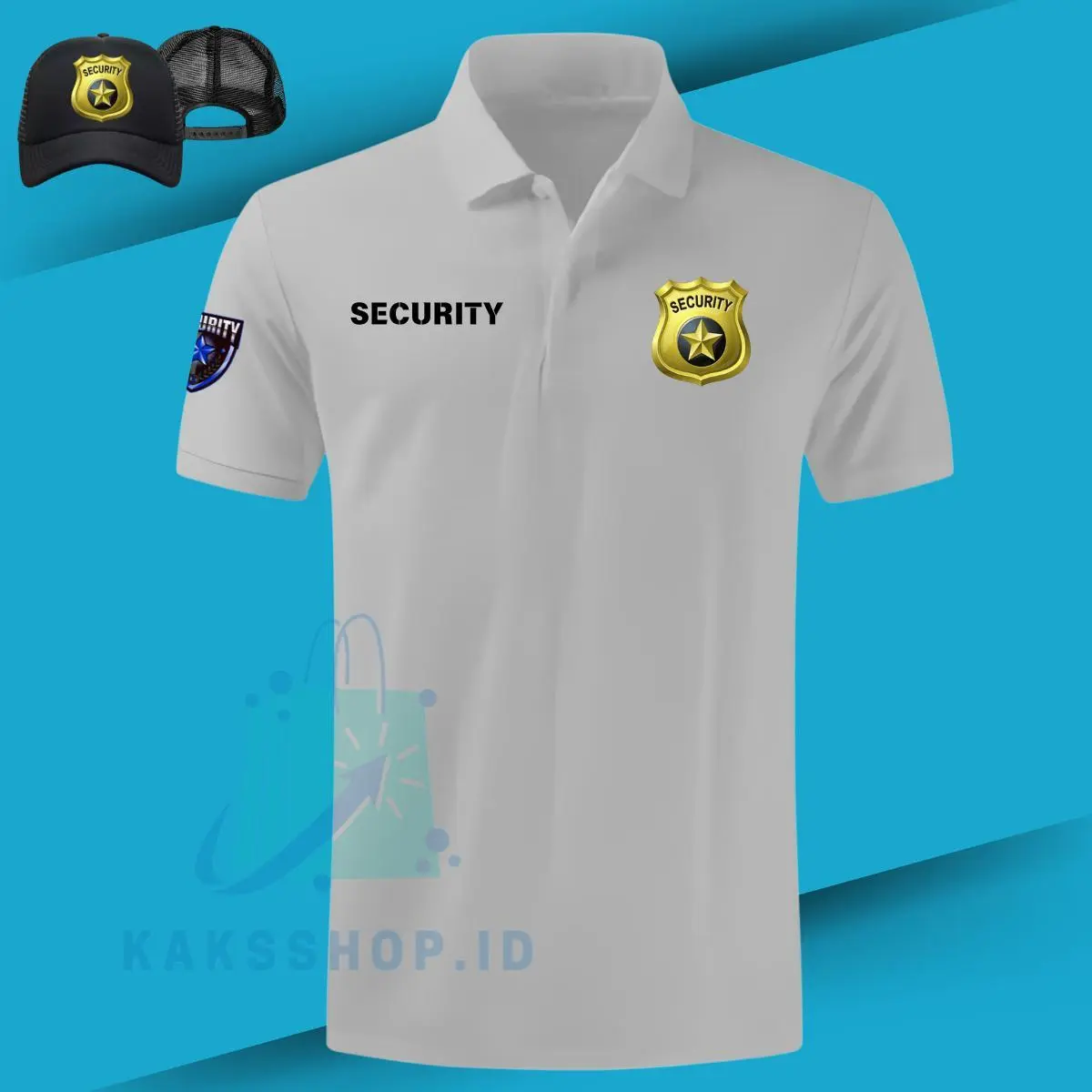 BONUS TOPI !!! Polo Cod Request Security Pendek Sablon Poloshirt Sekuriti Atasan Custome Pakaian Pria Kerah Satpam Seragam Dtf Polotshirt Lengan