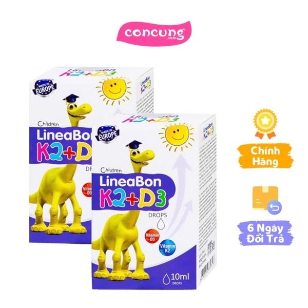  Combo 2 Vitamin D3 giúp tăng chiều cao cho bé Lineabon K2+D3 
