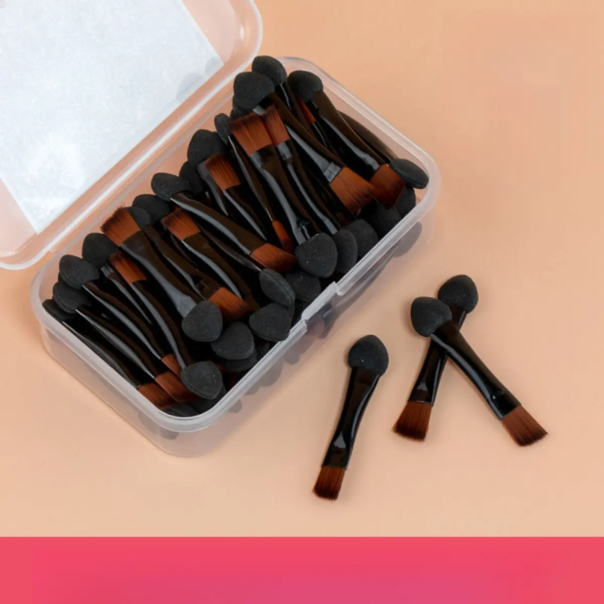 Disposable Eyebrow Shadow Eyebrow Brush Portable Eyeliner Brush Makeup Brush Eye Shadow Brush Double-Headed Cosmetic