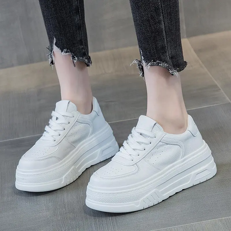 Platform Daddy Shoes Leather Casual Shoes Women's Fleece Shoes vivaia  shoes