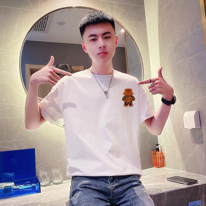 Product Introduction of Trendy Bear Short Sleeve Men's Summer 2024 New Hot Style Fashion Brand Trendy Top Men's Versatile Fashion T-Shirt Orthotic 18
