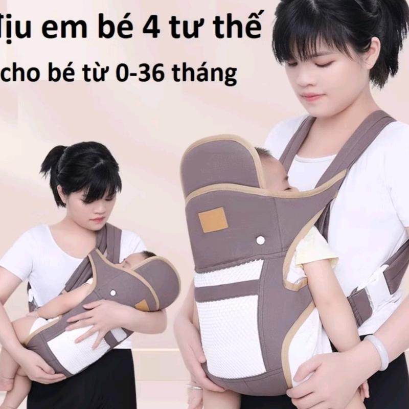 ( Siêu Rẻ ) Địu Em Bé Sơ Sinh Có Đai Đỡ Cổ Đa Năng Gọn Nhẹ Hàng Chất Lượng Cao Cho Bé Từ 0-36 Tháng Tuổi - Voi Aprica