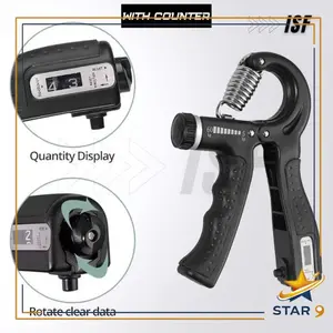 S9-Handgrip Hand grip alat bantu fitness Otot Lengan portable 5-60kg Alat Bantu Fitness Otot Lengan Portable/ Olahraga Lengan Adjustable Hitung Otomatis With Counter