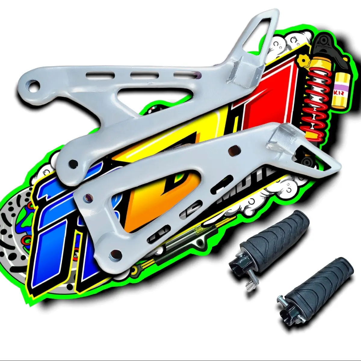Power postep bostep pijakan kaki belakang RX KING master RX KING bahan besi barang import Motorcycle