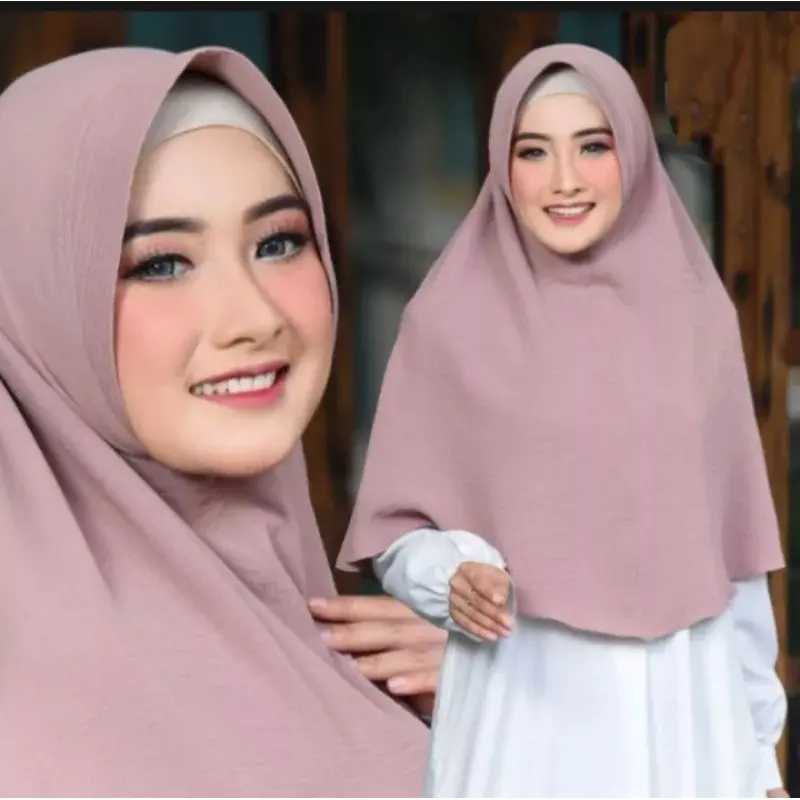 Jilbab Bergo Crinkle Airflow Pet M | Hijab Instan Bergo Crinkle Premium | Kerudung Bergo Crinkle PET