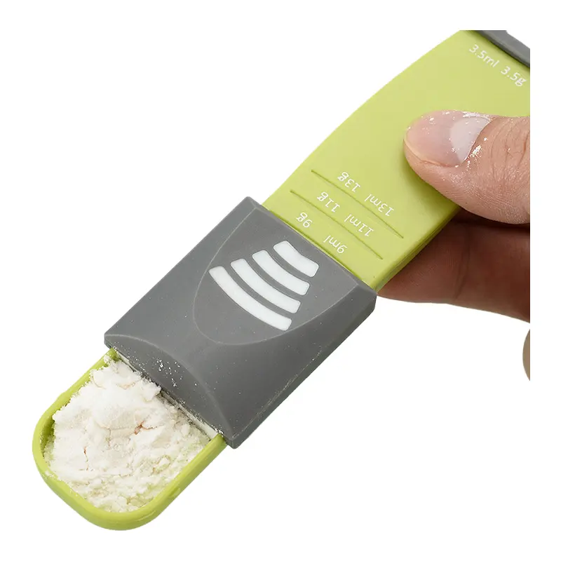 Adjustable Measuring Spoon, With Scale Gram Control Coffee Salt Flour Measuring Spoon, Baking Kitchen Tool, Accurate Measurement, Suitable for Home Cooking Utensils Cake